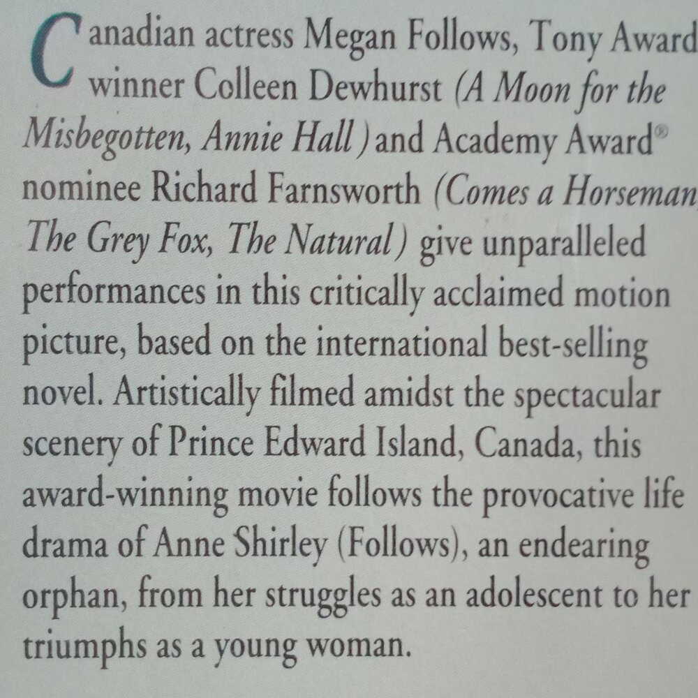 Anne of Green Gables/VHS - Picture 8 of 8